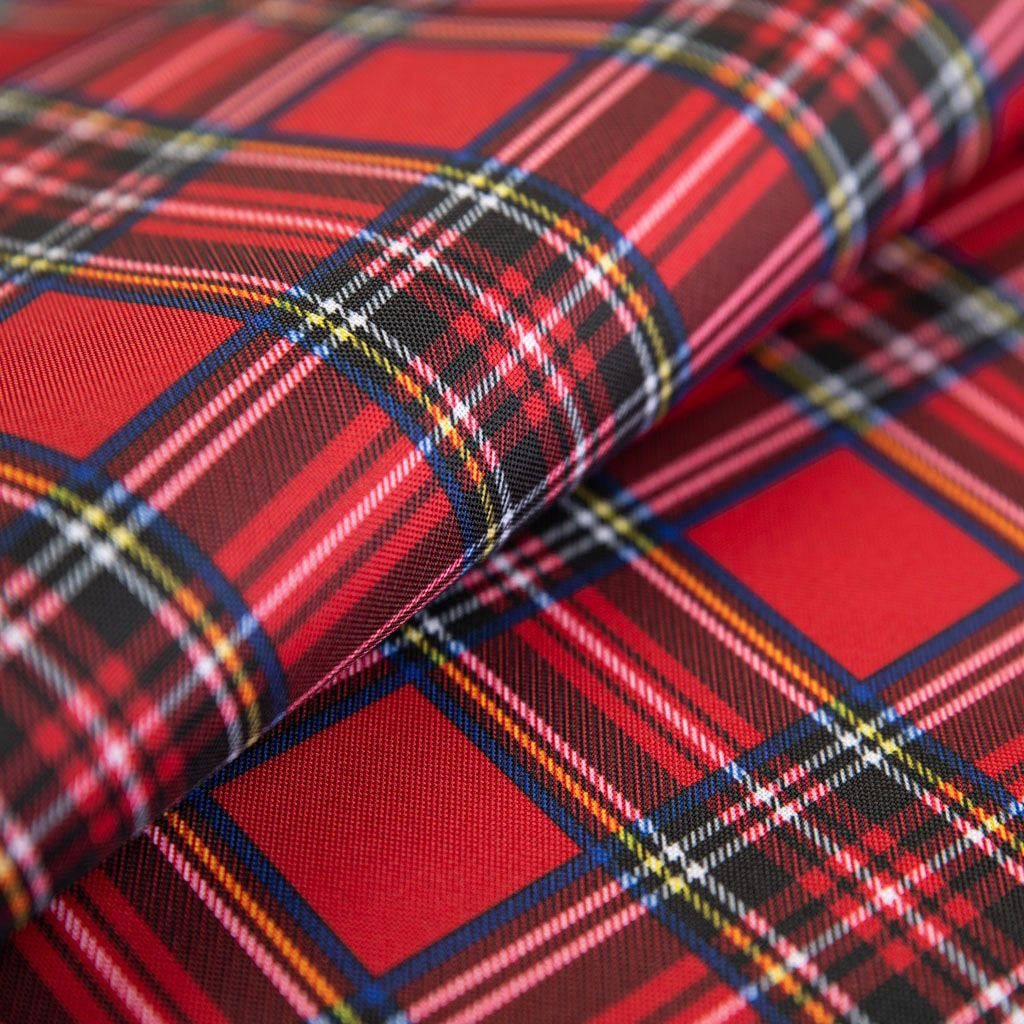 Red Tartan Waterproof Jacket with Fleece Lining