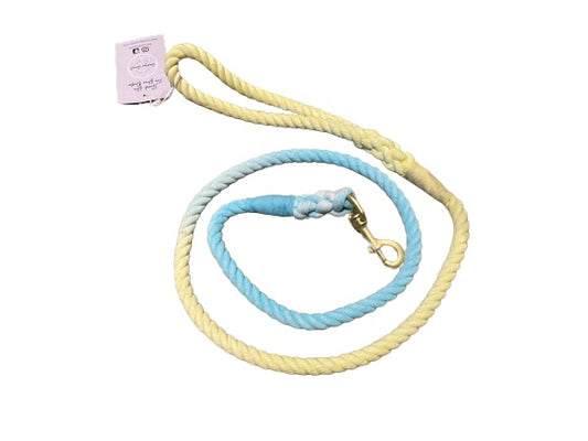 Ombre Yellow & Blue Rope Lead